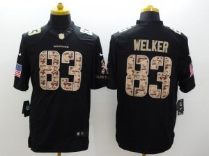 Nike Denver Broncos #83 Wes Welker Black Salute to Service Jerseys(Limited)