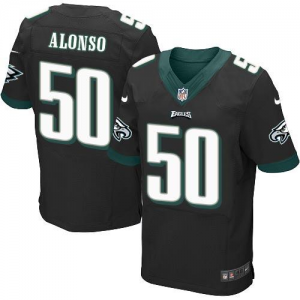 Nike Philadelphia Eagles #50 Kiko Alonso Black jerseys(Elite)