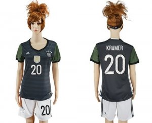 Womens Germany #20 Kramer Away Soccer Country Jersey