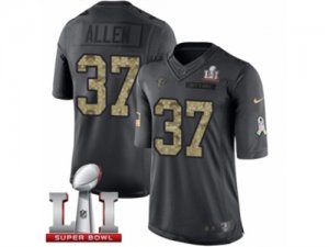 Mens Nike Atlanta Falcons #37 Ricardo Allen Limited Black 2016 Salute to Service Super Bowl LI 51 NFL Jersey