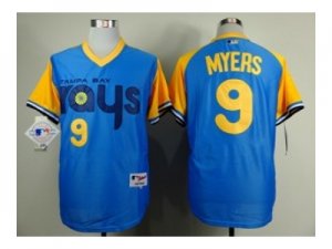 mlb jerseys tampa bay rays #9 myers lt.blue [1988 m&n]