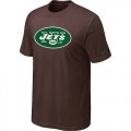 New York Jets Sideline Legend Authentic Logo T-Shirt Brown