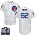 Men's Majestic Chicago Cubs #52 Justin Grimm White 2016 World Series Bound Flexbase Authentic Collection MLB Jersey