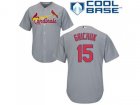 Youth St.Louis Cardinals #15 Randal Grichuk Grey Cool Base Stitched MLB Jersey