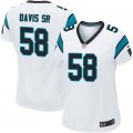 Women Nike Carolina Panthers #58 Thomas Davis Sr white Jersey