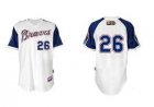 mlb jerseys atlanta braves #26 uggla white[2011 civil rights]