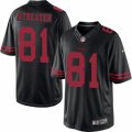 Mens Nike San Francisco 49ers #81 Rod Streater Limited Black NFL Jersey