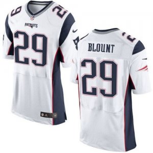 Nike New England Patriots #29 LeGarrette Blount White NFL New Jerseys(Elite)