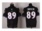 Nike baltimore ravens #89 smithsr black jerseys[Elite]