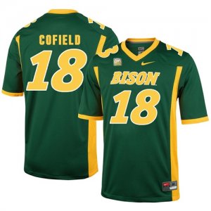 North Dakota State Bison 18 Adam Cofield Green College Football Jersey