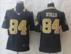 Nike New Orleans Saints #84 Stills Black Jerseys(Limited)