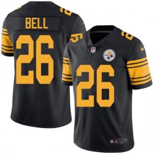 Nike Pittsburgh Steelers #26 LeVeon Bell Black Mens Stitched NFL Limited Rush Jersey