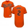 2016 Men Baltimore Orioles #2 JJ Hardy Majestic Orange Flexbase Authentic Collection Player Jersey