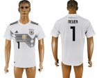 Germany 1 NEUER Home 2018 FIFA World Cup Thailand Soccer Jersey