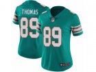 Women Nike Miami Dolphins #89 Julius Thomas Vapor Untouchable Limited Aqua Green Alternate NFL Jersey