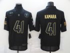 Mens New Orleans Saints #41 Alvin Kamara Black 2020 Salute To Service