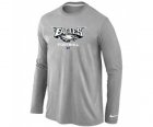 Nike Philadelphia Eagles Critical Victory Long Sleeve T-Shirt Grey