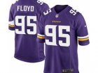 Nike NFL Minnesota Vikings #95 Sharrif Floyd Purple Jerseys(Game)