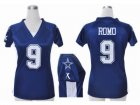 Nike Women Dallas cowboys #9 Tony Romo blue jerseys[draft him ii top]