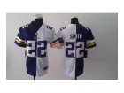 Nike Women Minnesota Vikings #22 Harrison Smith white-purple[new Elite split]