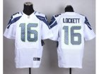 Nike Seattle Seahawks #16 Tyler Lockett white jerseys(Elite)