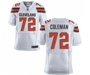 Men\'s Nike Cleveland Browns #72 Shon Coleman Elite White NFL Jersey