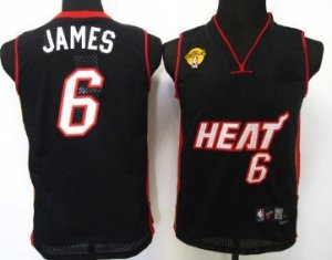 kids Miami Heats #6 James Swingman black[2011 Finals]