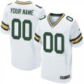 Mens Nike Green Bay Packers Customized Elite White NFL Jersey