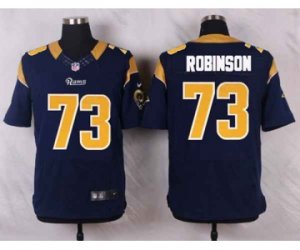 Nike NFL st. louis rams #73 robinson blue jerseys[Elite]