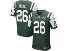 Mens Nike New York Jets #26 Marcus Maye Elite Green Team Color NFL Jersey