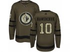 Adidas Winnipeg Jets #10 Dale Hawerchuk Green Salute to Service Stitched NHL Jersey