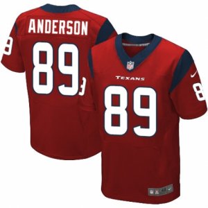 Mens Nike Houston Texans #89 Stephen Anderson Elite Red Alternate NFL Jersey