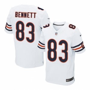 Men\'s Nike Chicago Bears #83 Martellus Bennett Elite White NFL Jersey