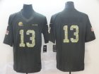 Nike Raiders #13 Odell Beckham Jr Black Camo Salute to Service Limited Jersey