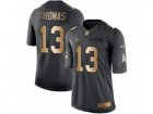 Mens Nike New Orleans Saints #13 Michael Thomas Limited Black Gold Salute to Service NFL Jersey