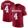 Oklahoma Sooners #4 Trey Sermon Red College Football Jersey