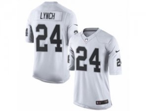 Mens Nike Oakland Raiders #24 Marshawn Lynch Limited White NFL Jersey