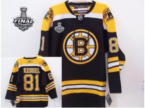 nhl jerseys boston bruins #81 kessel black[2013 stanley cup]