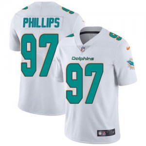 Nike Dolphins #97 Jordan Phillips White Vapor Untouchable Limited Jersey