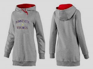 Women Minnesota Vikings Logo Pullover Hoodie-065