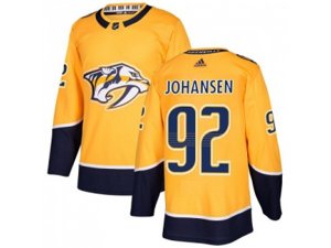 Youth Adidas Nashville Predators #92 Ryan Johansen Yellow Home Authentic Stitched NHL Jersey