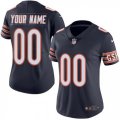 Womens Nike Chicago Bears Customized Navy Blue Team Color Vapor Untouchable Limited Player NFL Jersey