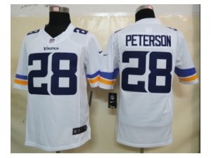 Nike NFL Minnesota Vikings #28 Adrian Peterson white Jerseys[Limited]