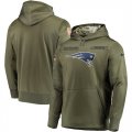 Nike Patriots Olive Salute To Service Mens Pullove Hoodie