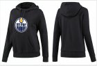 NHL Women Edmonton Oilers Logo Pullover Hoodie 15