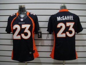 Nike Women NFL Denver Broncos #23 Willis McGahee Blue Jerseys