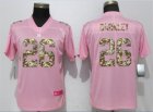 Nike Giants #26 Saquon Barkley Pink Camo Fashion Women Limited Jersey