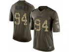 Mens Nike Pittsburgh Steelers #94 Tyson Alualu Limited Green Salute to Service NFL Jersey