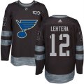St. Louis Blues #12 Jori Lehtera Black 1917-2017 100th Anniversary Stitched NHL Jersey