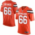 Mens Nike Cleveland Browns #66 Spencer Drango Limited Orange Alternate NFL Jersey